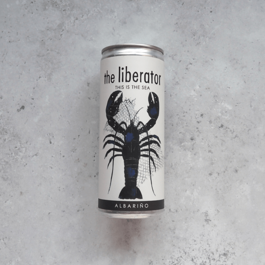 The Liberator ‘This is the Sea’ canned Albariño from South Africa, with lime, lemon and a salty maritime edge.