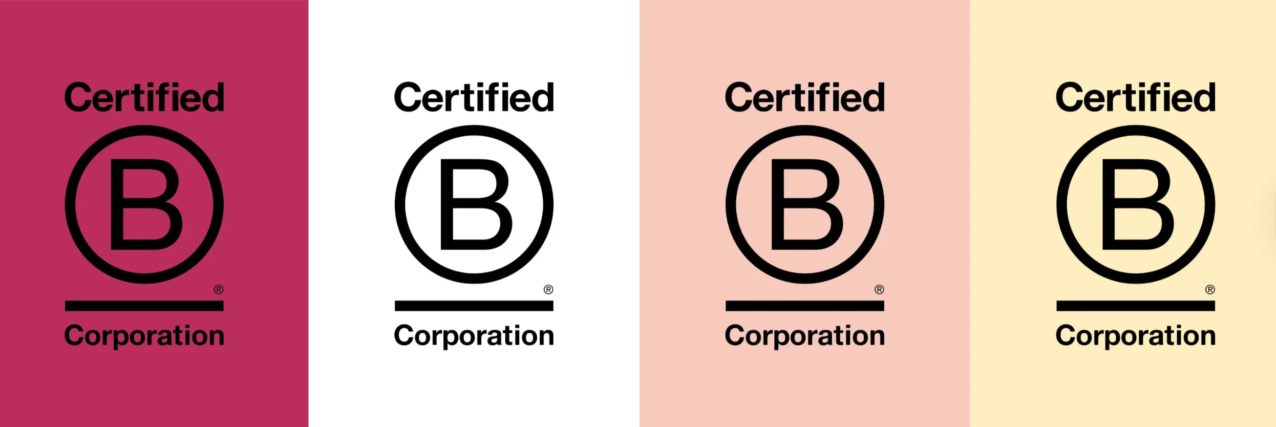 Nice canned wine Certified B Corporation logos, highlighting sustainability and social responsibility commitment.