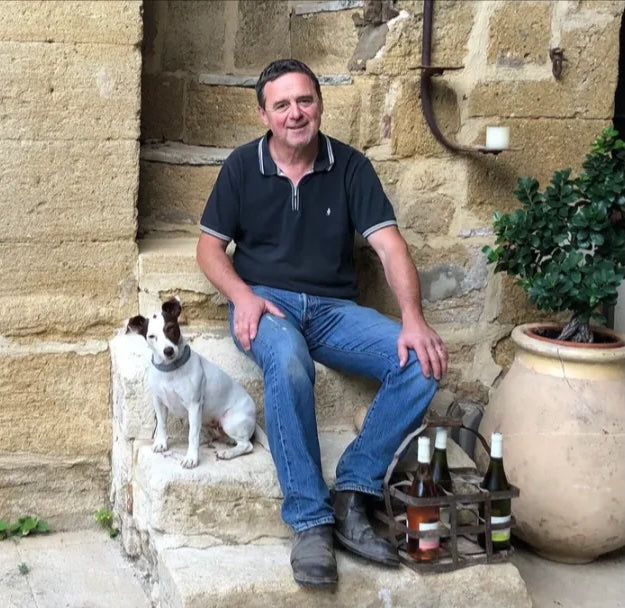 Winemaker Thierry Boudinaud of Vignobles Boudinaud crafting Canned Wine Co. No.3 Grenache Rosé 2024