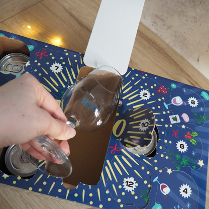 Vinito wine glass included with the wine advent calendar