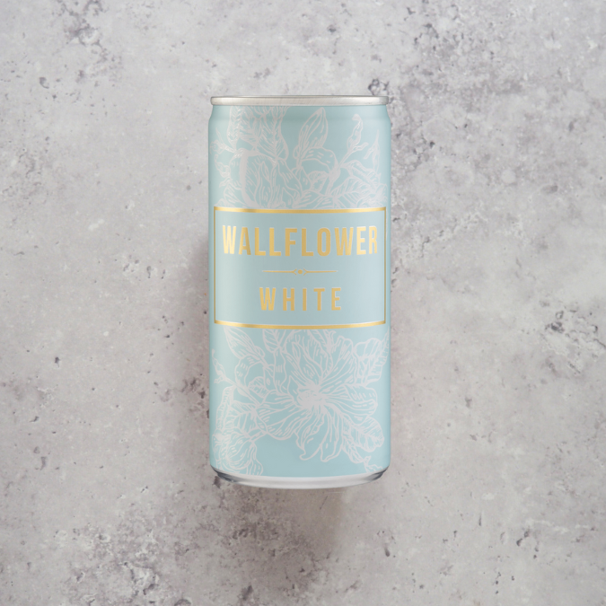 Wallflower's White Wine from La Mancha, a crisp blend of Airén, Macabeo and Sauvignon Blanc.