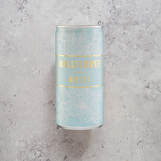 Wallflower's White Wine from La Mancha, a crisp blend of Airén, Macabeo and Sauvignon Blanc.